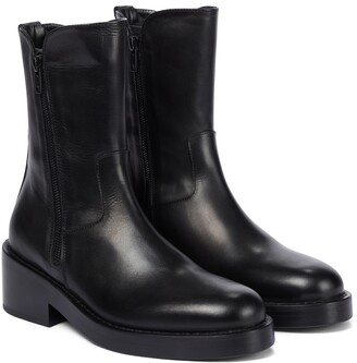Ann Demeulemeester Maddy leather ankle boots