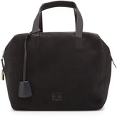 Thumbnail for your product : Loewe Origami Cubo 30 Large Suede Tote Bag, Black