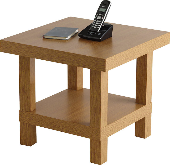 Chunky Side Table Oak Effect ShopStyle