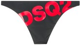 Thumbnail for your product : DSQUARED2 Back Print Logo High Leg Briefs