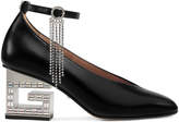 Thumbnail for your product : Gucci Amber Leather G-Heel Ankle-Wrap Pumps