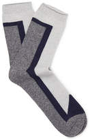 Thumbnail for your product : Melange Home N/A Colour-Block Stretch Cotton-Blend Socks