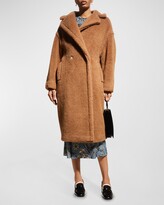 Thumbnail for your product : Max Mara Double-Breasted Camel Hair Blend Teddy Coat