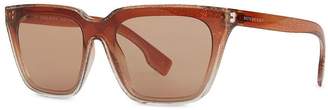 Burberry Eyewear Glitter Detail Square Frame Shield Sunglasses