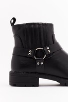 Thumbnail for your product : Nasty Gal Womens Ring Me Up Faux Leather Boots - Black - 3