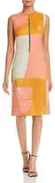 Thumbnail for your product : Donna Karan Brushstroke-Print Zip-Front Dress