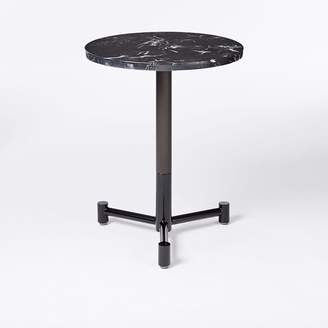 west elm Black Marble Round Dining Table