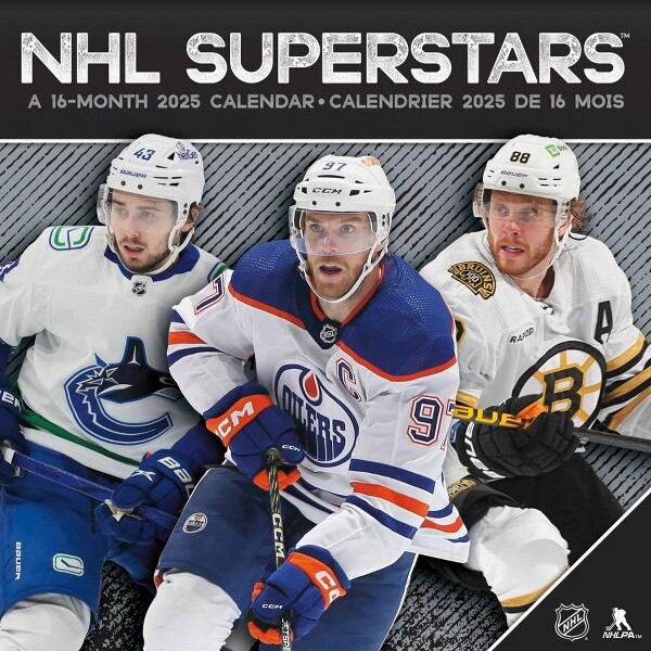Trends International 2025 Nhl Superstars Bilingual French Wall Calendar
