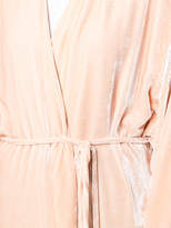Thumbnail for your product : Vionnet lace trim velvet robe