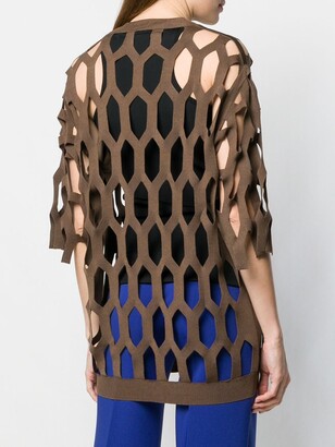 Sonia Rykiel Cut Out Knitted Top