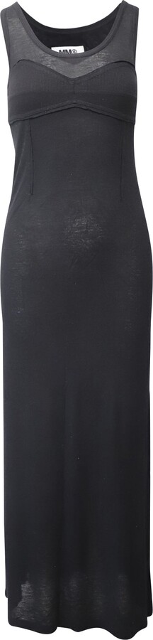Maison Margiela Maxi Dress in Black Viscose