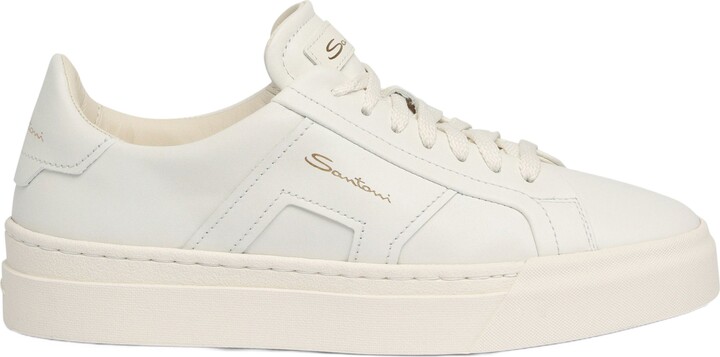 Santoni Women's DBS Double Buckle Sneaker