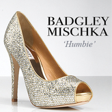 Thumbnail for your product : Badgley Mischka Humbie - Glitter Platform Pump