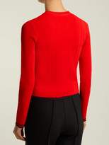 Thumbnail for your product : Proenza Schouler Zigzag Stretch Crepe Top - Womens - Red