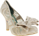 Thumbnail for your product : Irregular Choice Womens Pale Pink Mal E Bow Crochet High Heels