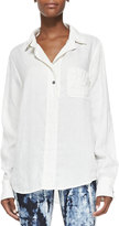 Thumbnail for your product : Rag and Bone 3856 rag & bone/JEAN Leeds Linen-Blend Pocket Shirt