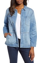 Thumbnail for your product : Wit & Wisdom Distressed Flounce Denim Jacket