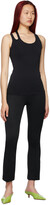 Thumbnail for your product : Helmut Lang Black Ribbed Flare Leggings