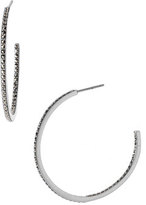 Thumbnail for your product : Judith Jack Marcasite Hoop Earrings