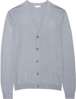 Reiss Seamore Silk And Cotton Cardigan