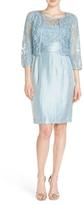 Thumbnail for your product : Adrianna Papell Bateau Neck Viscose Dress with Jacket 11254090