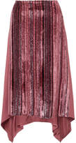Thumbnail for your product : Sies Marjan Darby Metallic Devore-velvet And Pleated Chiffon Skirt