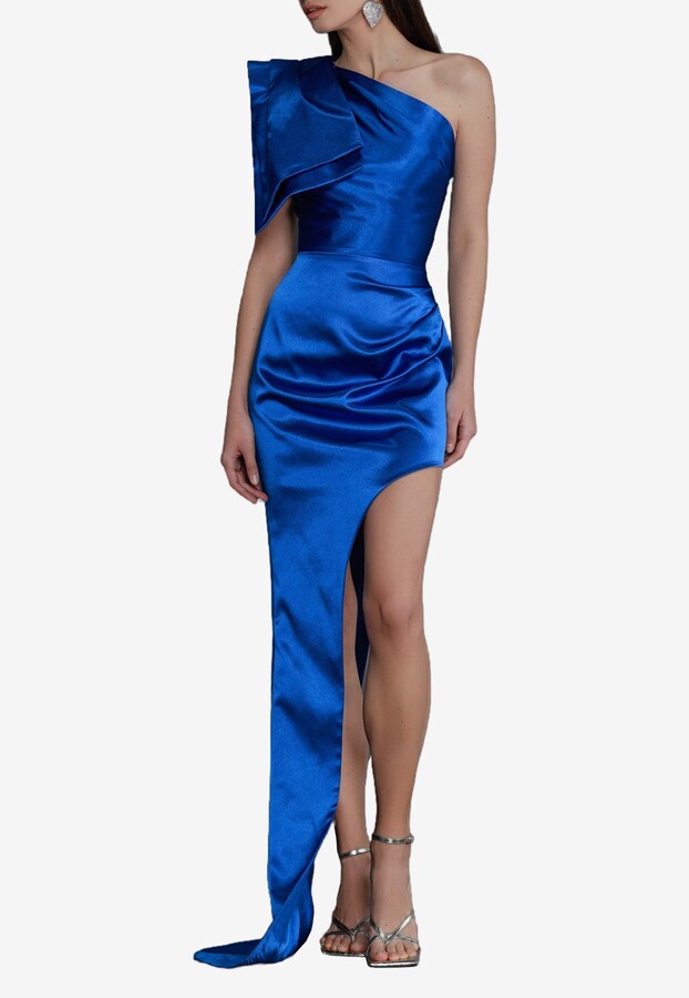 One Shoulder Satin Gown | Shop the world's largest collection of 