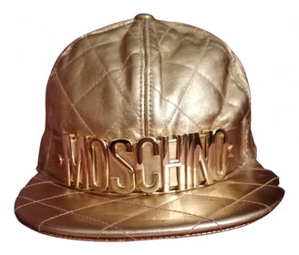 moschino leather hat