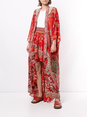 Camilla Floral-Print Kimono Cover-Up