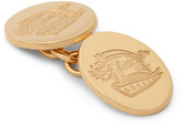 Thumbnail for your product : Deakin & Francis Kingsman Rose Gold-Plated Crest Cufflinks