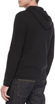 Thumbnail for your product : Vince Thermal Long Sleeve Hoodie, Black