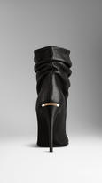 Thumbnail for your product : Burberry Deerskin Ankle Boots