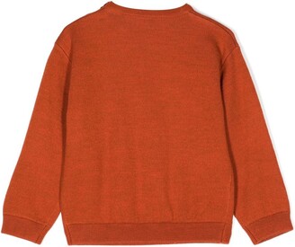Emporio Armani Kids Intarsia-Knit Wool-Blend Sweater