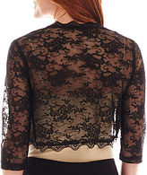 Thumbnail for your product : JCPenney Ombre Melrose Long-Sleeve Lace Shrug
