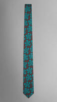 Thumbnail for your product : Burberry Leaf Design Silk Jacquard Tie