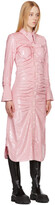 Thumbnail for your product : Ganni Pink Sequin Shirt Dress