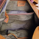 Thumbnail for your product : Touri Zip Detail Genuine Leather Holdall In Brown