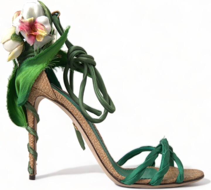 dolce and gabbana emerald heels