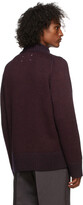 Thumbnail for your product : Maison Margiela Burgundy Knit Military Sweater