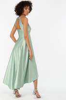 Thumbnail for your product : Next Womens Monsoon Ladies Green Sara Fit & Flare Satin Dress