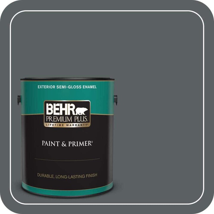 BEHR PREMIUM PLUS 1 gal. #720F-6 Paramount Semi-Gloss Enamel Exterior Paint & Primer