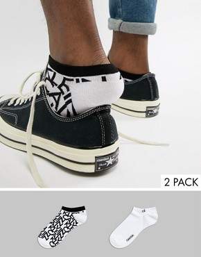 Calvin Klein Trainer Socks 2 Pack with Logo