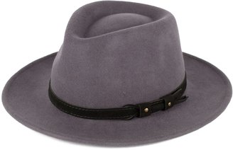 Hat To Socks Wool Fedora Hat with Leather Belt Waterproof & Crushable Handmade in Italy