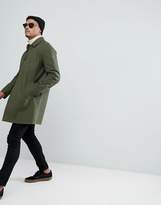 Thumbnail for your product : ASOS DESIGN shower resistant single breasted trench in khaki