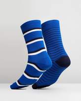 Thumbnail for your product : Polo Ralph Lauren 2-Pack Repp Striped Socks