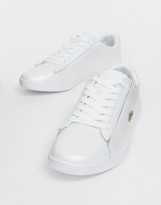 Thumbnail for your product : Lacoste Carnaby Evo 118 Trainers White With Gold Trims