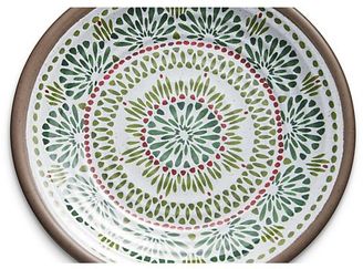Crate & Barrel Caprice Holiday Melamine Plate
