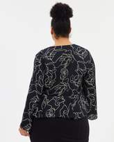 Thumbnail for your product : ICONIC EXCLUSIVE - Milan Kimono Sleeve Top