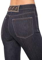 Thumbnail for your product : Fendi High Waist Cotton Denim Jeans
