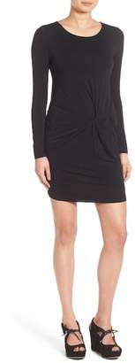 Everly Knotted Long Sleeve Body-Con Dress